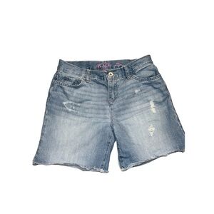 Children’s Place Midi Long Distressed Denim Shorts (14)